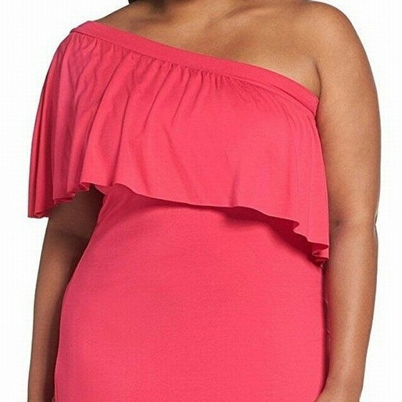 Three Dots Dresses & Skirts - Three Dots Overlay One-Shoulder Dress NWT!